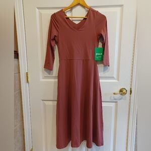 Pact Rose Swing Dress Size Small